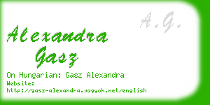 alexandra gasz business card